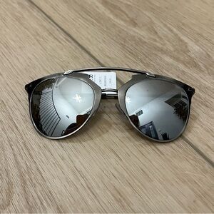 Joe’s Reflective Aviator Sunglasses JJ 6047 10 Brushed Black